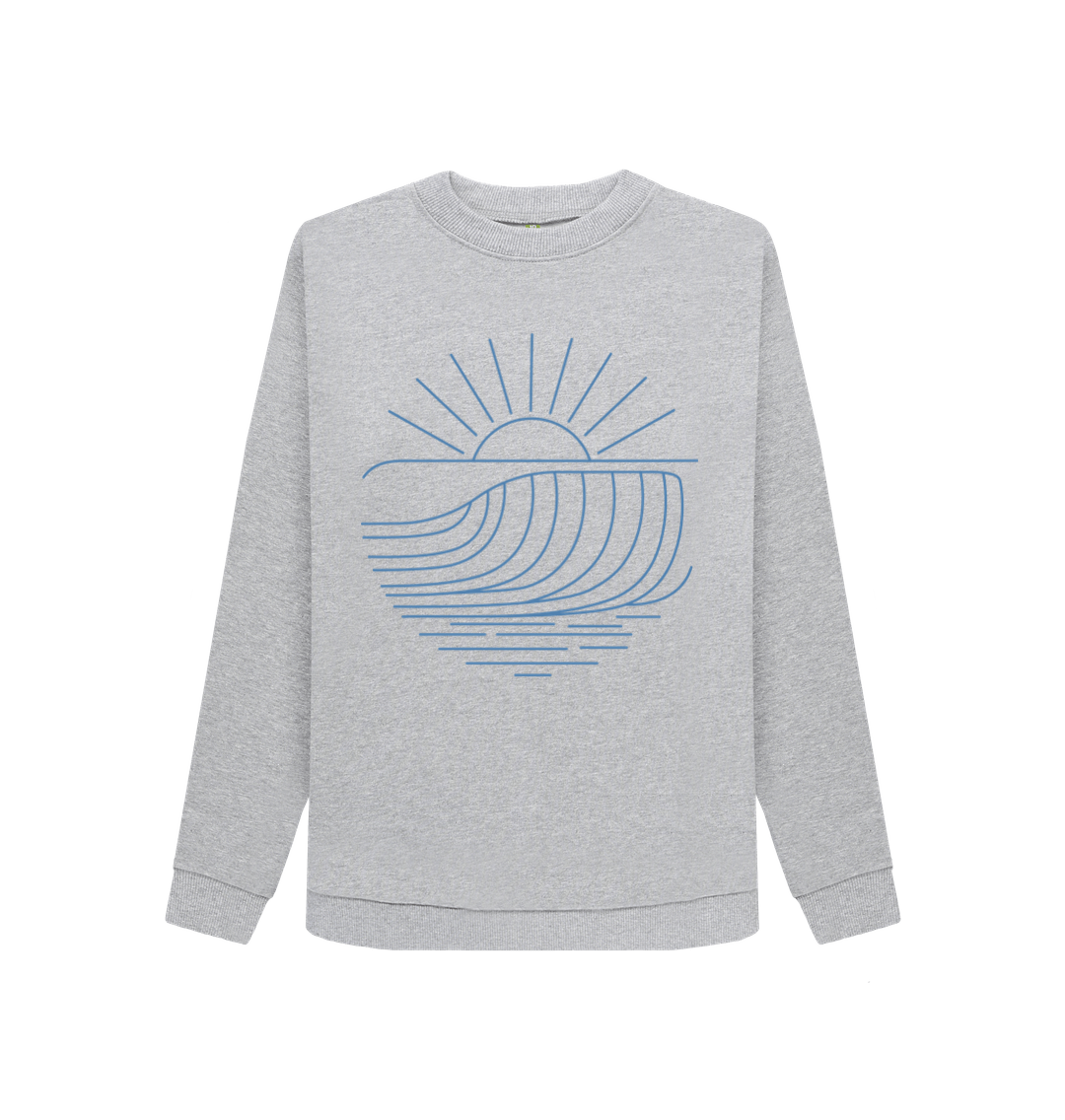 Light Heather Printed Sweater Front