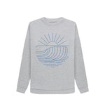 Light Heather Sun Rays Crew Neck Sweatshirt