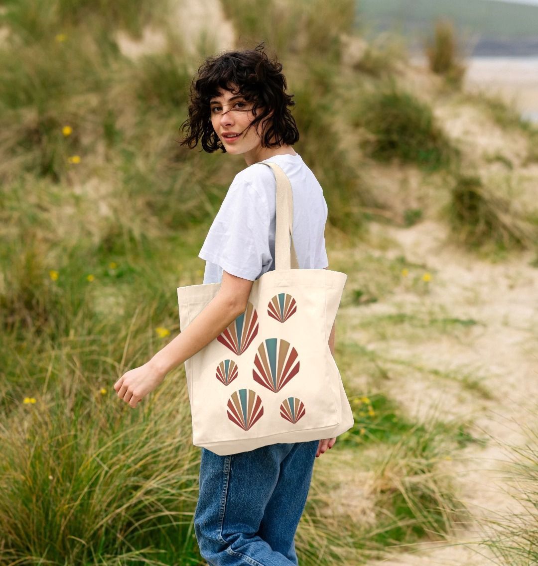 Patterned Shells Shopper Tote