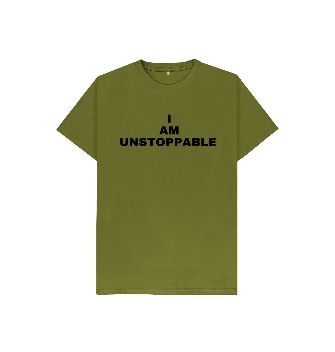 Moss Green I Am Unstoppable Tee