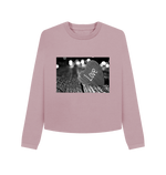 Mauve Printed Boxy Jumpers Front