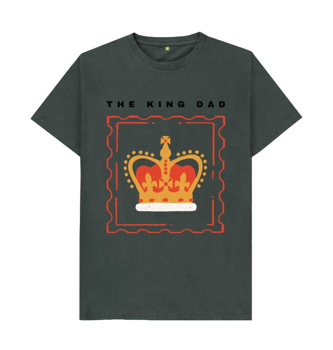 Dark Grey The King Dad Tee