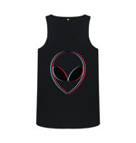 Black Alien Head Vest Top