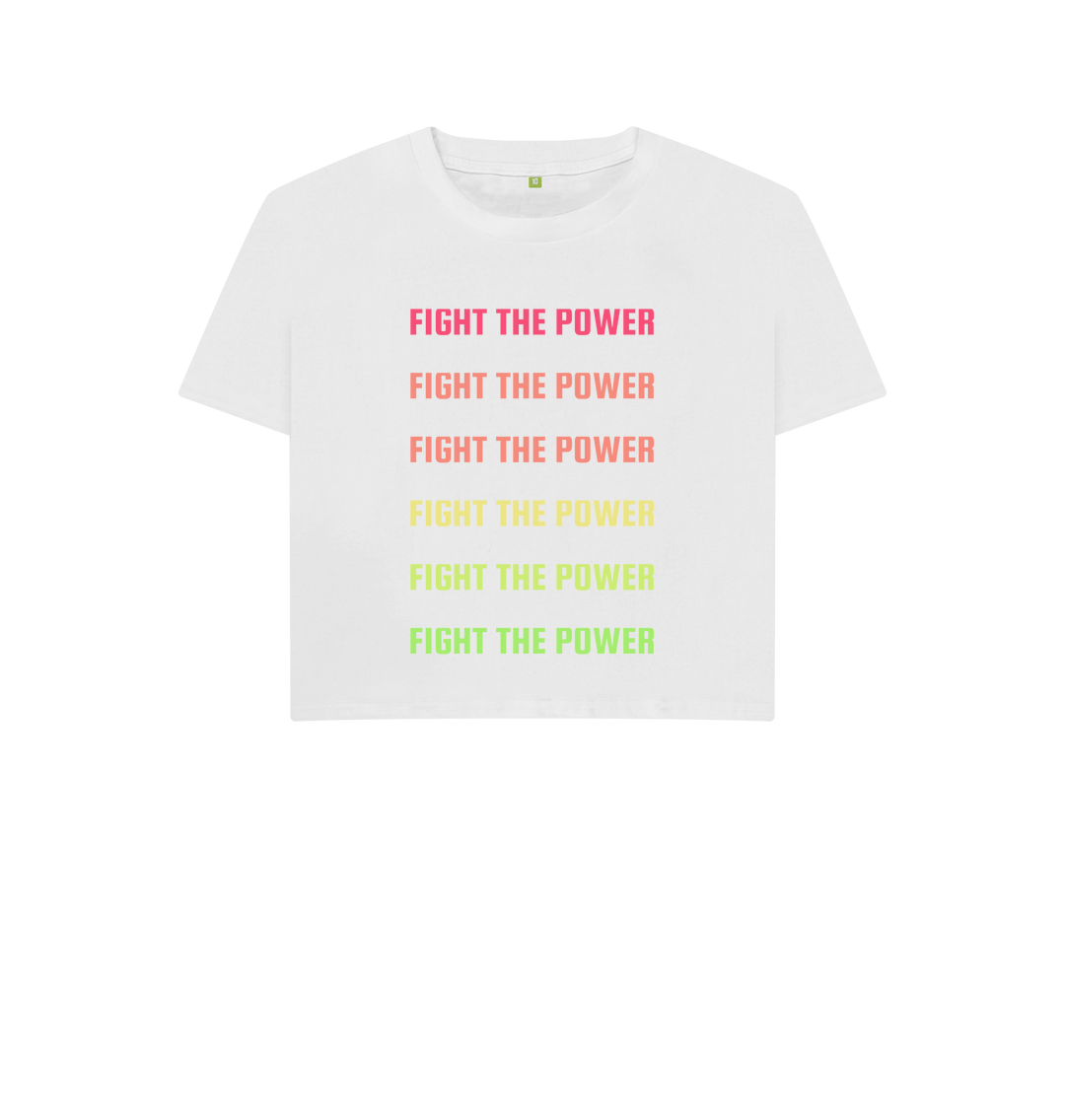 White Printed T-shirt Front