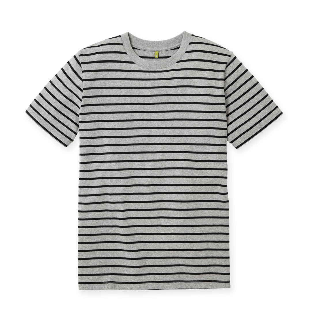 Classic striped tee shirt perfect for casual and formal occasions, featuring high-quality fabric and modern design.