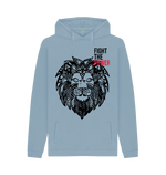 Stone Blue Printed Hoody Front