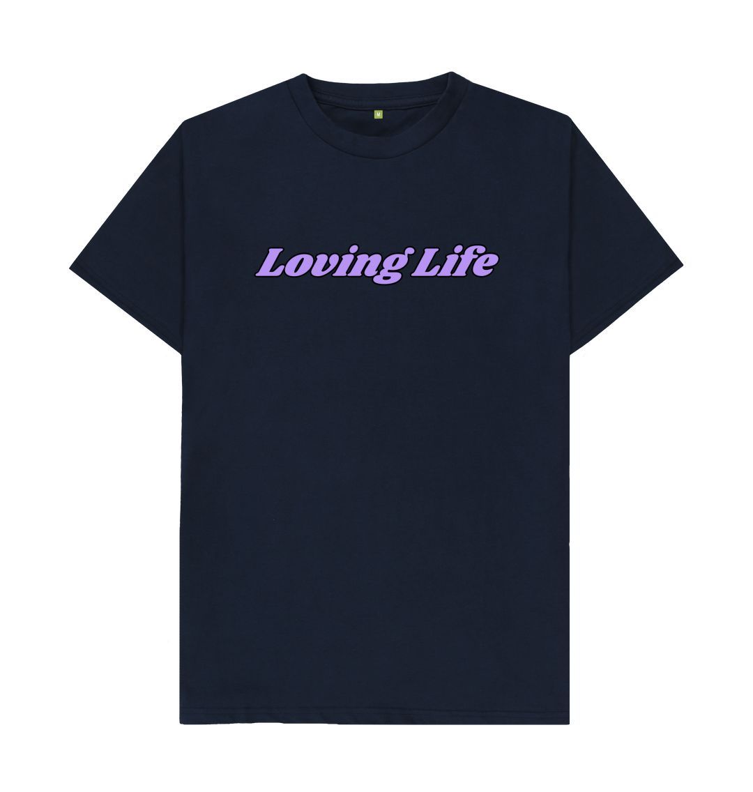 Navy Blue Loving Life Tee