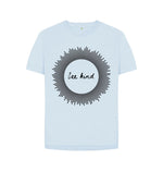 Sky Blue Bee Kind Relaxed Fit Tee