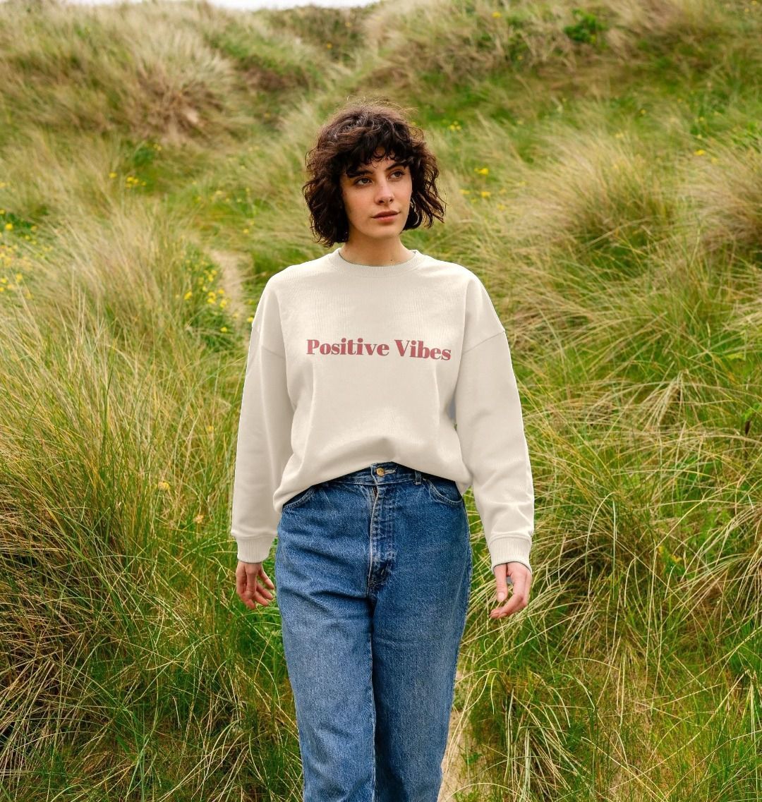 Positive Vibes Oversized Jumper