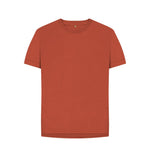 Rust Plain Relaxed Fit Tee