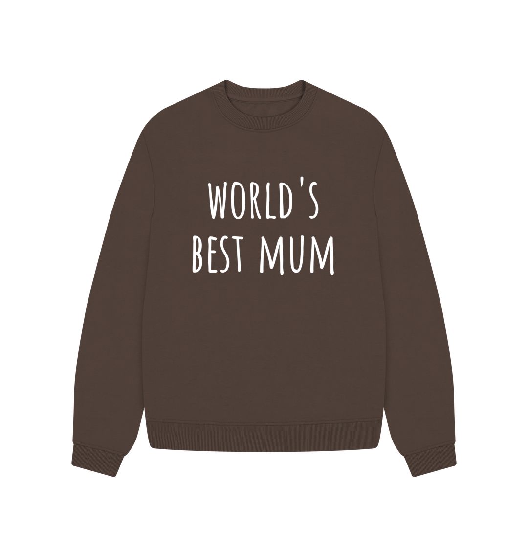 Chocolate World's Best Mum Oversized Jumper