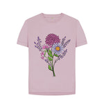 Mauve Beautiful Pink and Purple Flowers  Relaxed Tee