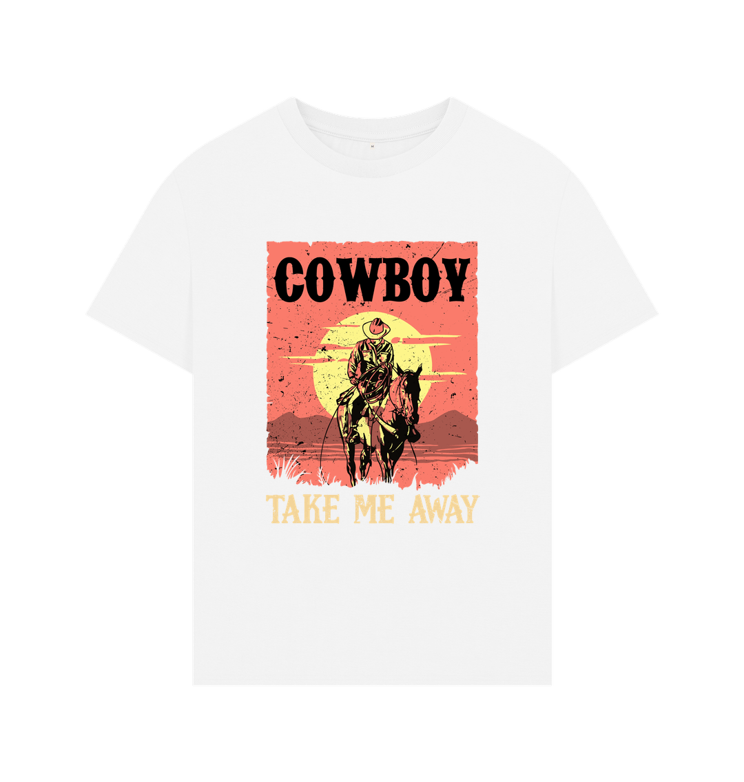 White Cowboy Oversized Tee