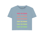 Stone Blue Printed T-shirt Front