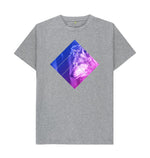 Athletic Grey Purple Wolf Tee