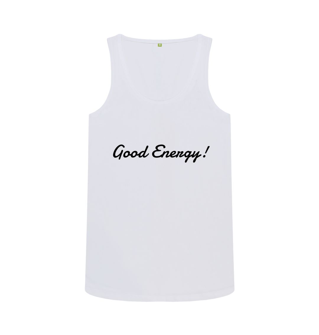 White Good Energy Vest Top