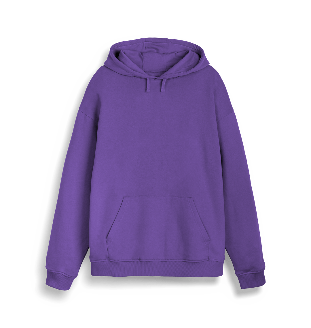 Purple Love Plain Unisex Cruiser Iconic Hoodie Sweatshirt