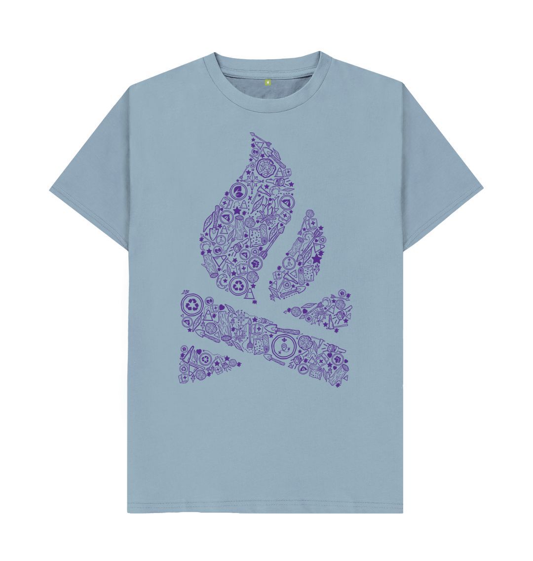 Stone Blue Recycling Tee