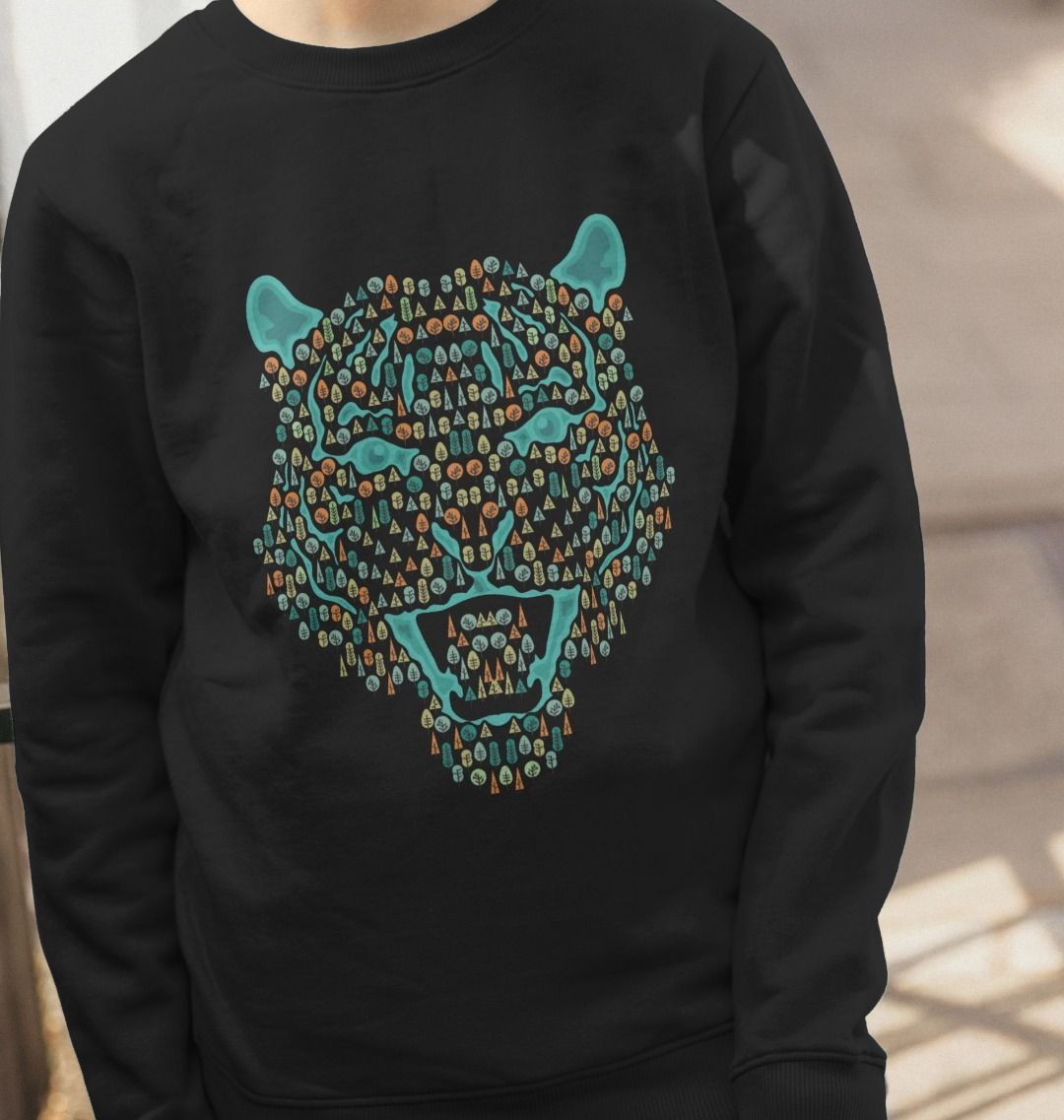 Wild Cat Tree Crew Neck Sweatshirt