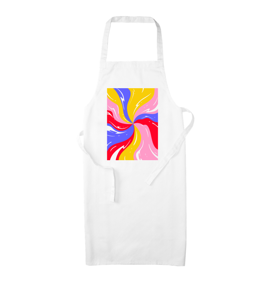 White Patterned Apron