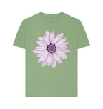 Sage Purple Flower Tee