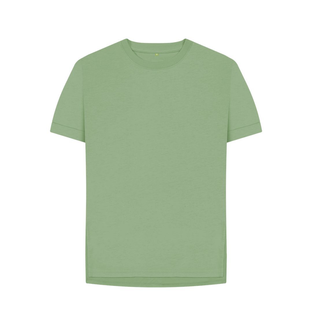 Sage Plain Relaxed Fit Tee