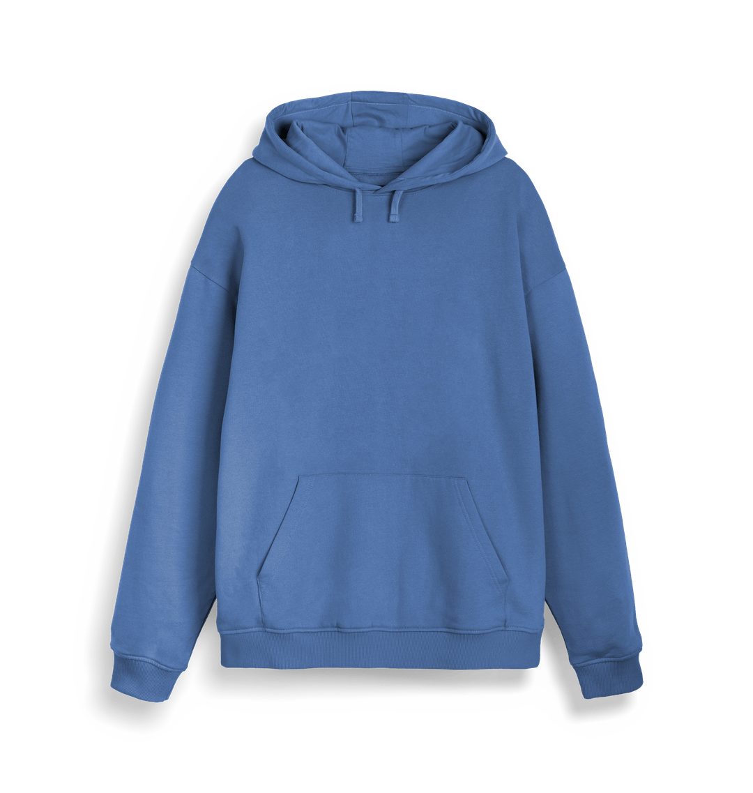 Bright Blue Plain Unisex Cruiser Iconic Hoodie Sweatshirt