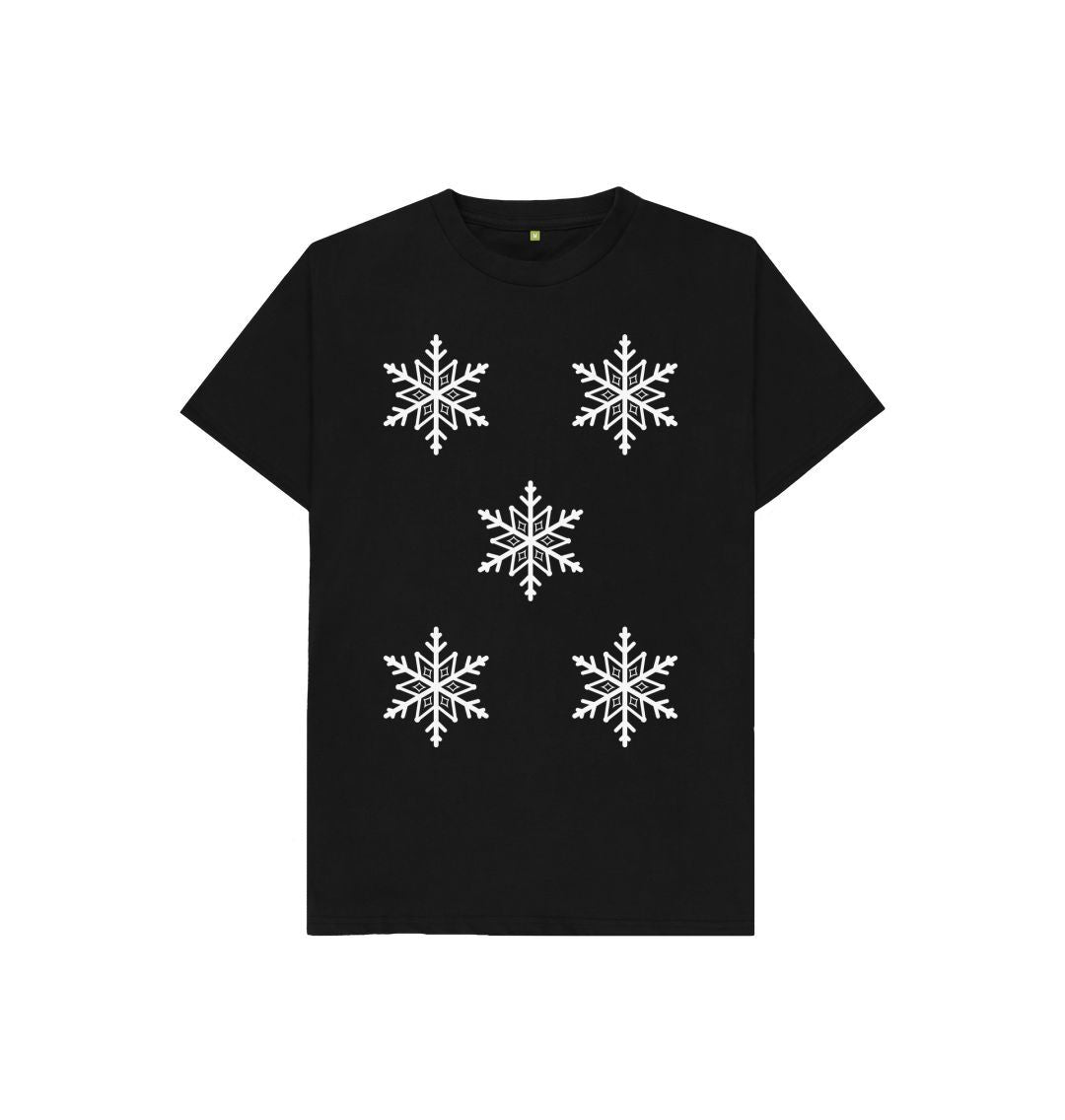 Black Snowflakes Tee