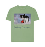 Sage Happy Cat-mus Tee