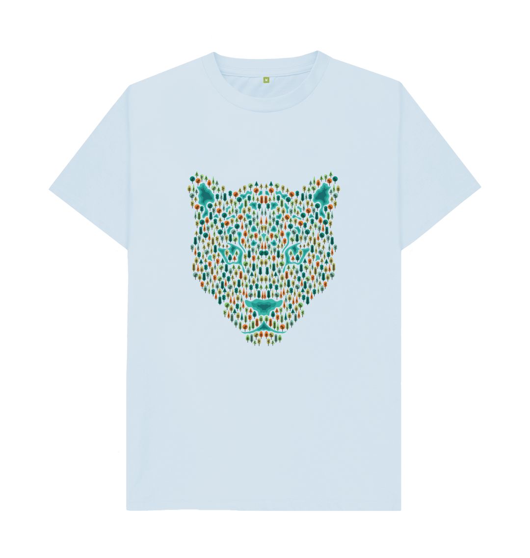 Sky Blue Forest Big Cat Tee