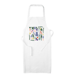 White Gardening Apron