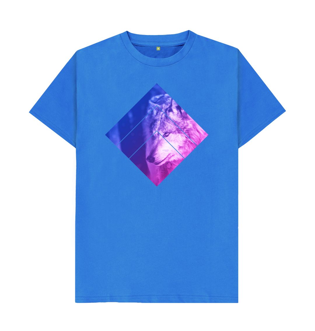 Bright Blue Purple Wolf Tee