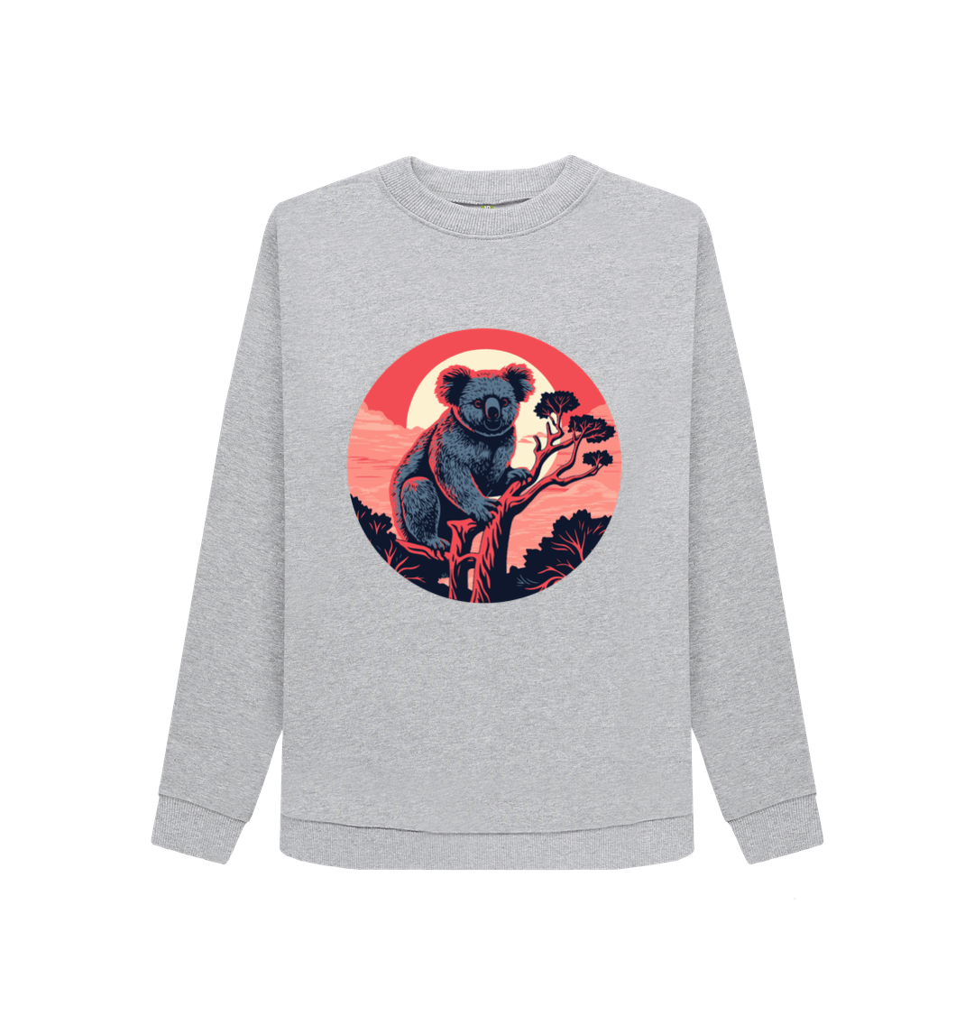 Light Heather Printed Sweater Front