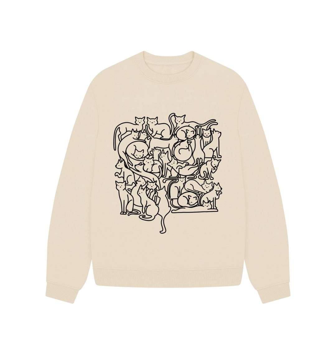 Oat Cats Oversized Jumper