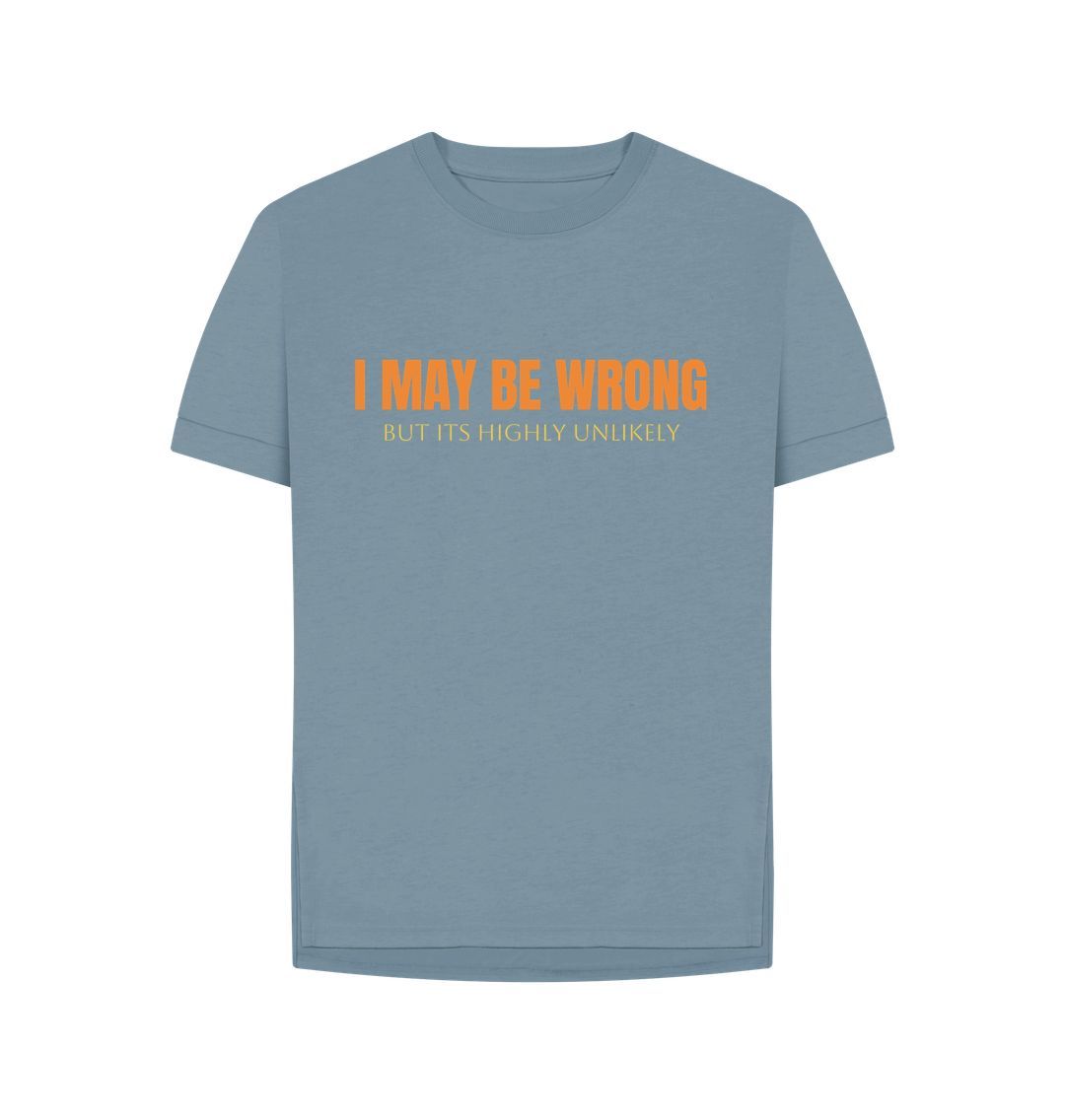 Stone Blue I May Be Wrong But Its Highly Unlikely Relaxed Fit Tee