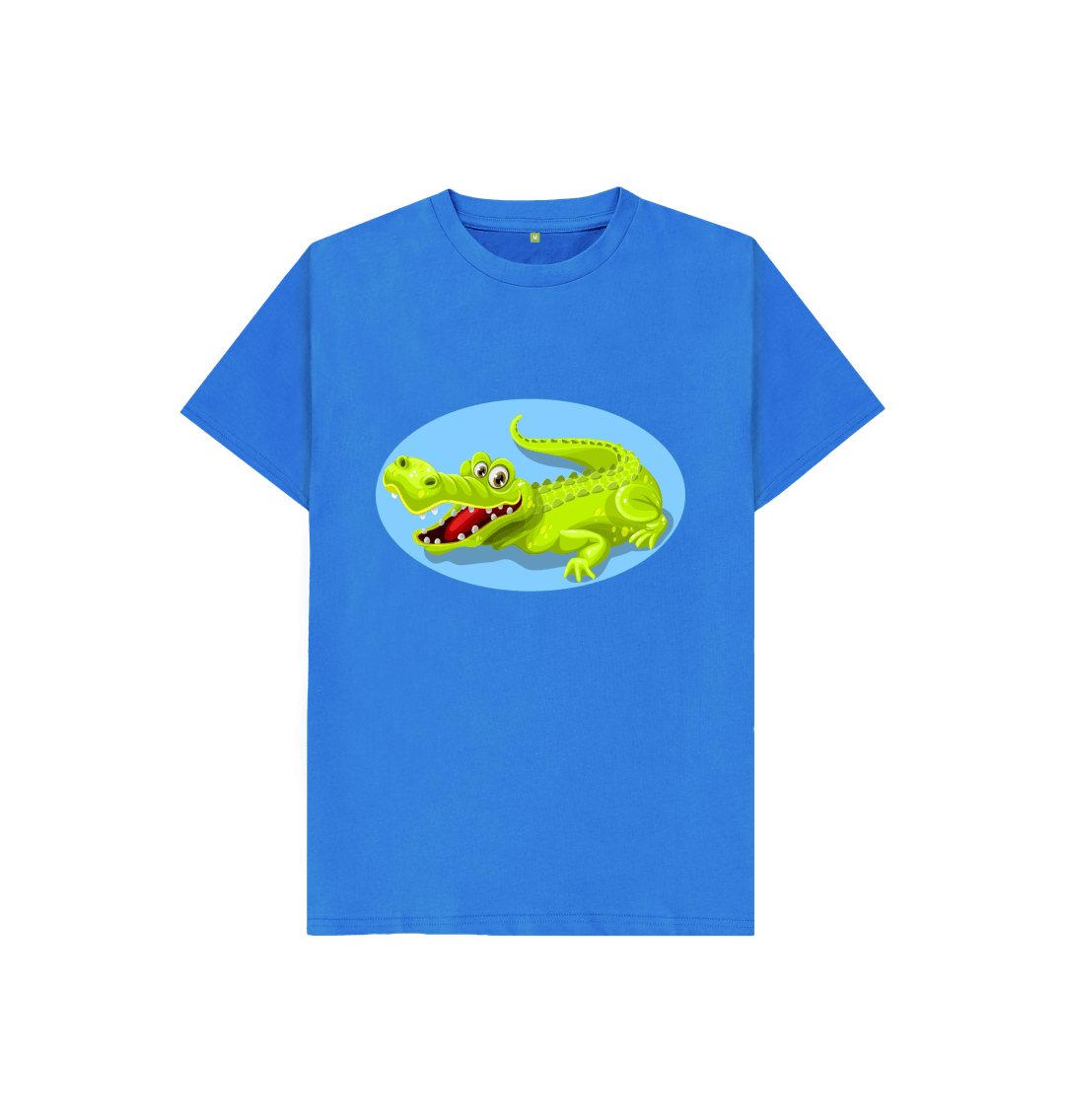 Bright Blue Crocodile Tee