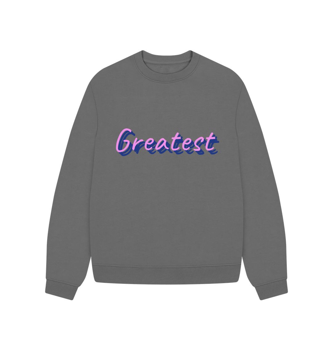 Slate Grey Greatest Oversized Jumper