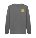 Slate Grey Ride The Wave Crew Neck Jumper