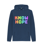 Navy Printed Hoody Front