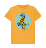 Mustard Giraffe Christmas Tee