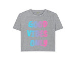 Athletic Grey Good Vibes Only Boxy Tee