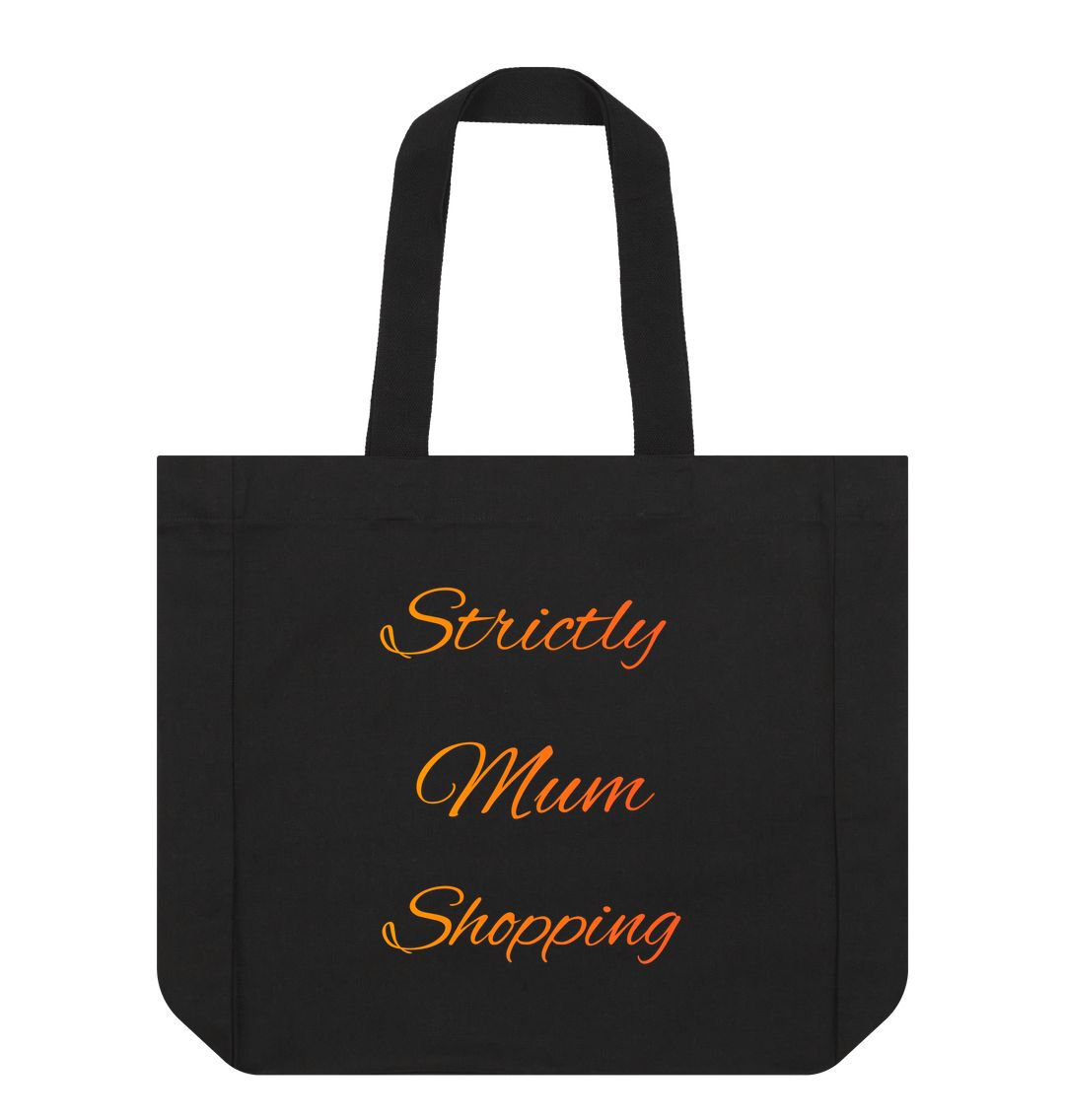 Black Strictly Mum Shopping Shopper Tote