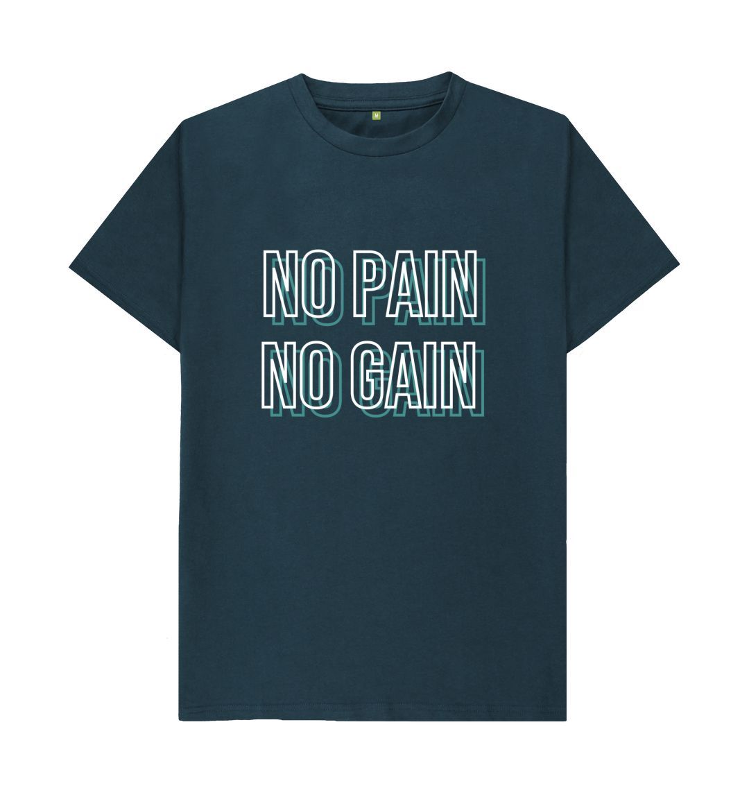 Denim Blue No Pain No Gain Tee