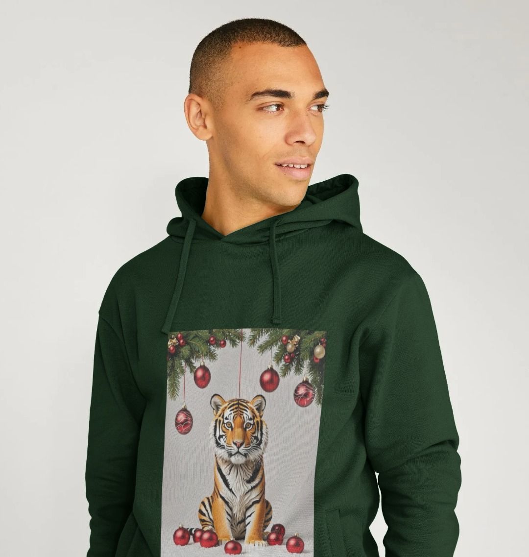 Christmas Tiger Hoodie