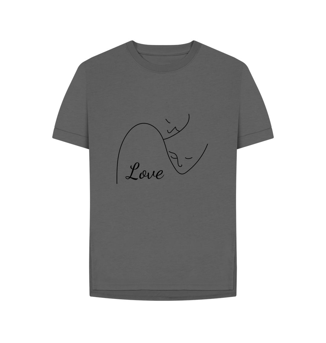 Slate Grey People Love Relaxed Fit Tee