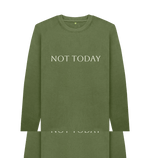 Khaki Printed Sweater Front