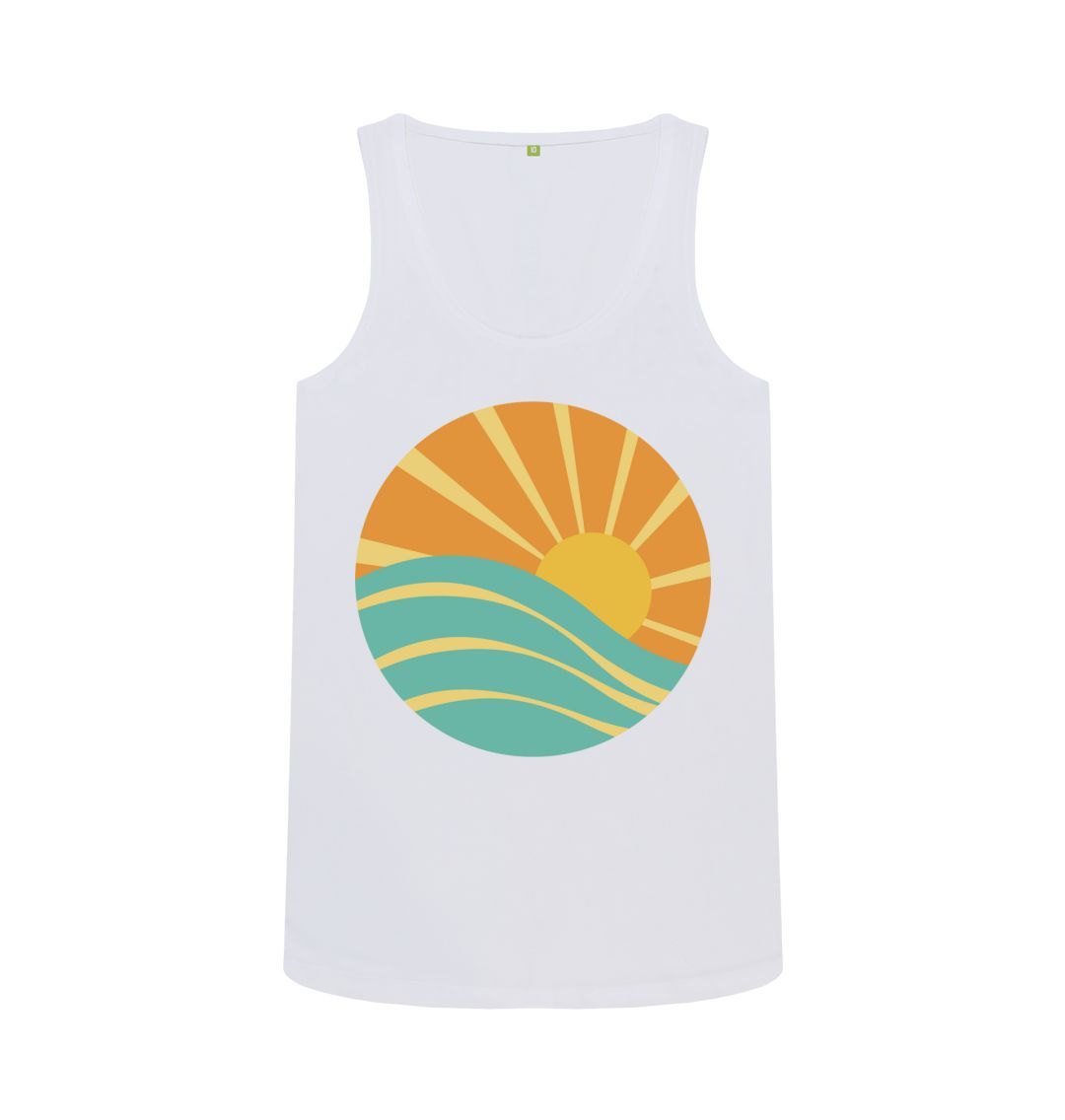 White Sunset Vest Top