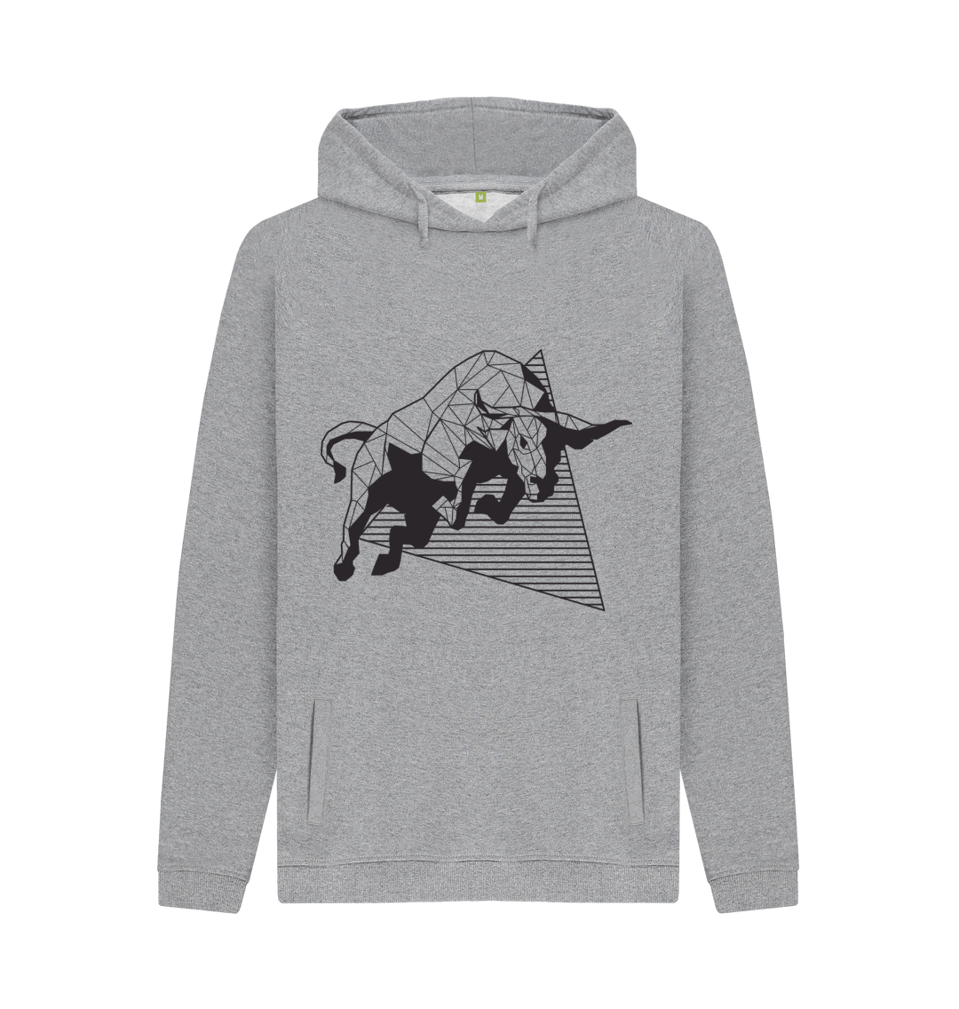 Light Heather Printed Hoody Front