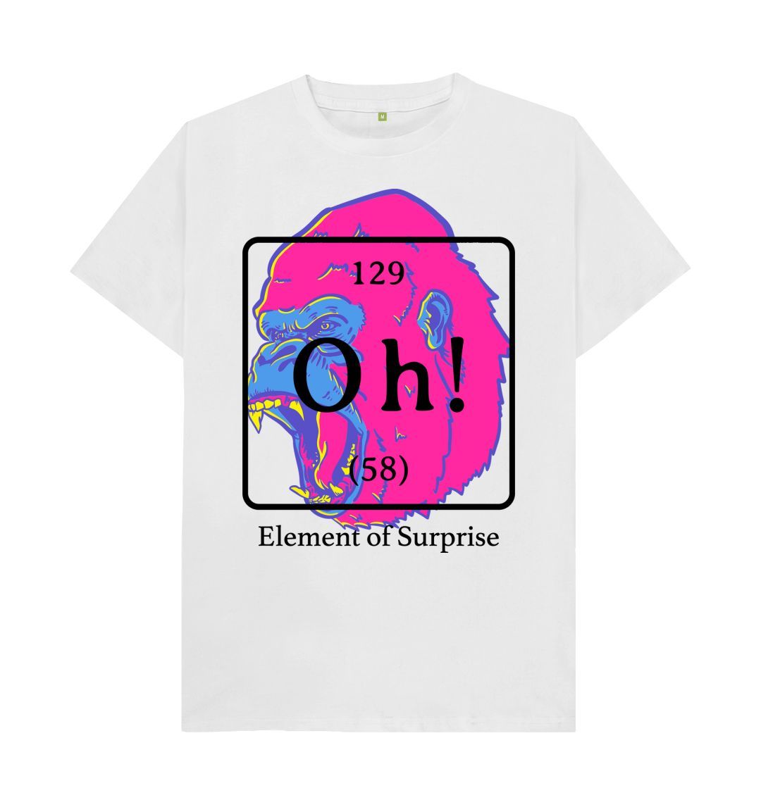 White Oh! Pink Ape Tee