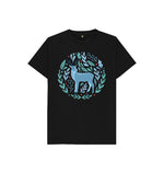 Black Blue Reindeer Tee